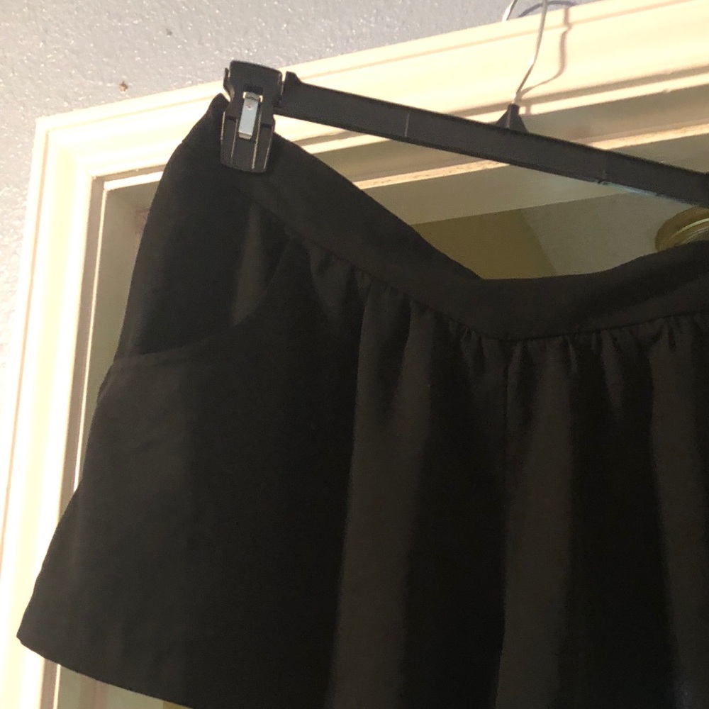 Black flowy shorts